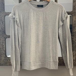 Gray Ruffle Sweater